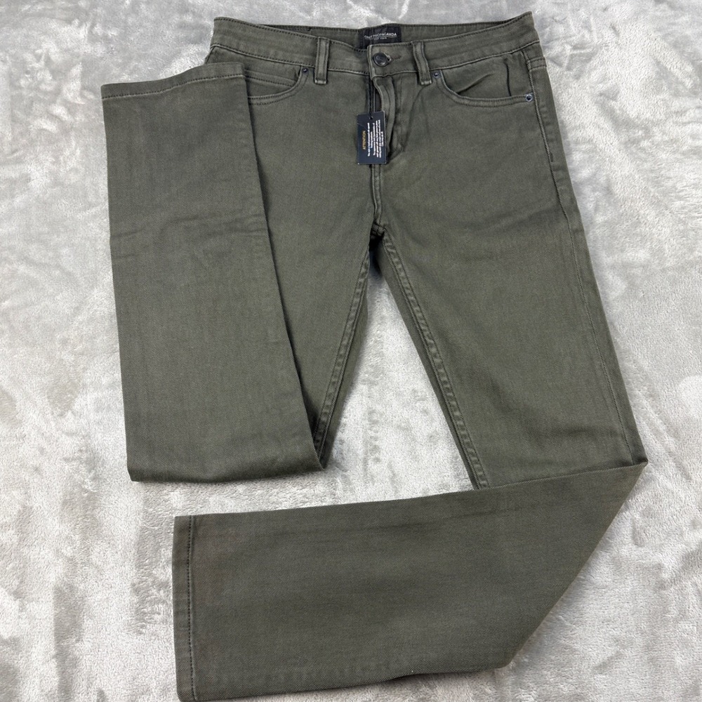 Obey Propaganda Mens Olive Green Slim Straight Leg Pants Size 30 NWT